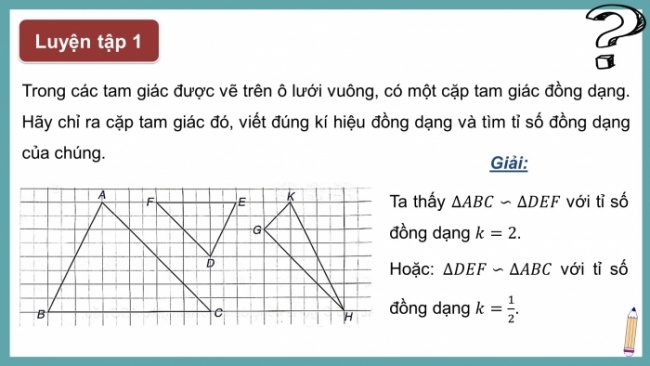 Soạn giáo án điện tử Toán 8 KNTT Bài 33: Hai tam giác đồng dạng