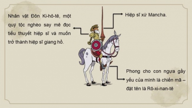 Soạn giáo án điện tử Ngữ văn 8 CD Bài 8 Đọc 2: Đánh nhau với cối xay gió