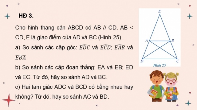 Soạn giáo án điện tử Toán 8 CD Chương 5 Bài 3: Hình thang cân