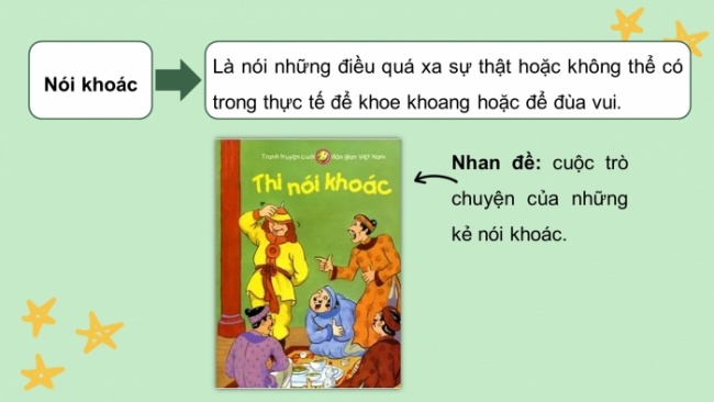 Soạn giáo án điện tử Ngữ văn 8 CD Bài 4 Đọc 4: Thi nói khoác