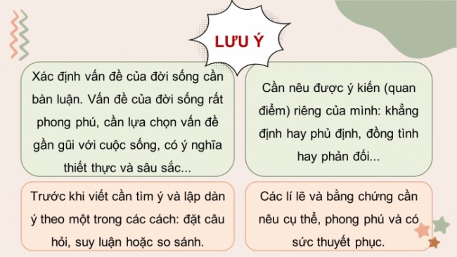 Soạn giáo án điện tử Ngữ văn 8 CD Bài 4 Viết: Nghị luận về một vấn đề của đời sống