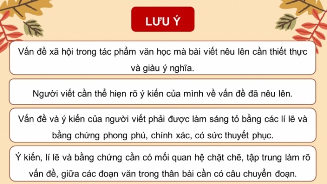 Soạn giáo án điện tử Ngữ văn 8 CD Bài 5 Viết: Viết bài nghị luận về một vấn đề xã hội đặt ra trong tác phẩm văn học