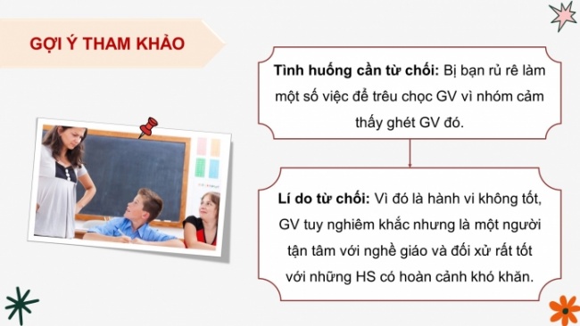 Soạn giáo án điện tử HĐTN 8 CTST (bản 2) Chủ đề 3: Xây dựng và giữ gìn các mối quan hệ - Hoạt động 5, 6, 7