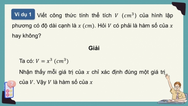 Soạn giáo án điện tử Toán 8 CD Chương 3 Bài 1: Hàm số