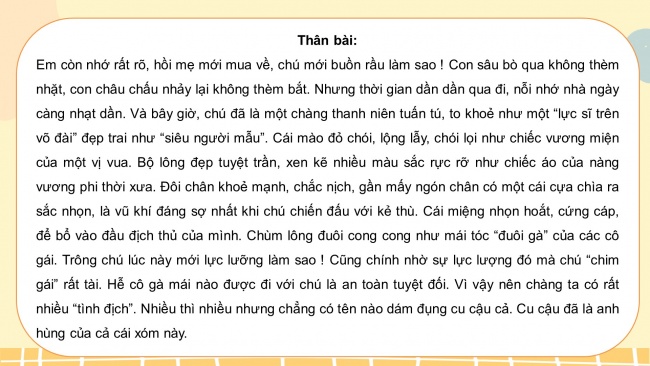 Soạn giáo án điện tử tiếng việt 4 cánh diều Bài 14 Viết 3: Luyện tập tả con vật