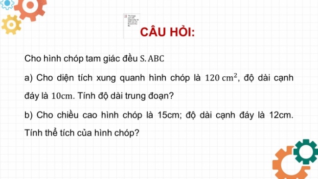 Soạn giáo án điện tử Toán 8 KNTT Bài: Bài tập cuối chương 10