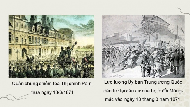 Soạn giáo án điện tử Lịch sử 8 CTST Bài 10: Công xã Pa-ri (năm 1871)