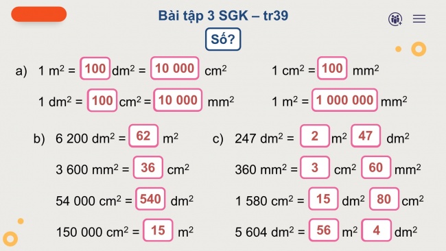 Soạn giáo án điện tử toán 4 cánh diều Bài 69: Mi-li-mét vuông