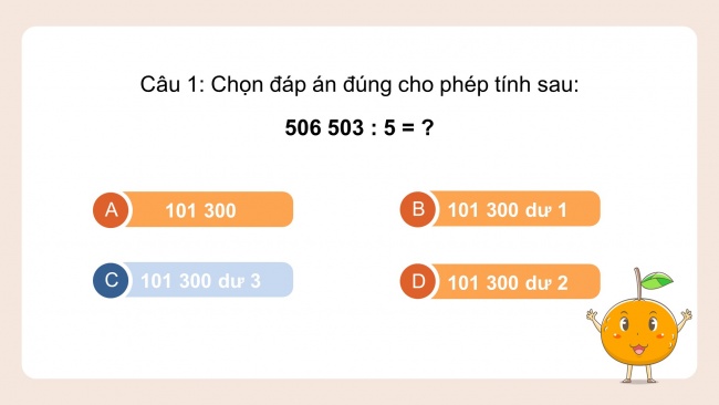 Soạn giáo án điện tử toán 4 CTST Bài 49: Chia cho số có một chữ số