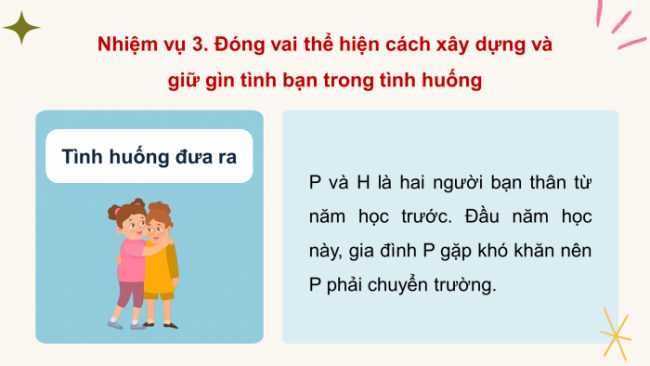 Soạn giáo án điện tử HĐTN 8 CTST (bản 1) Chủ đề 3: Xây dựng trường học thân thiện - Nhiệm vụ 8, 9, 10