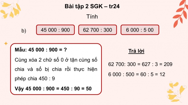 Soạn giáo án điện tử toán 4 KNTT Bài 44: Chia cho số có hai chữ số