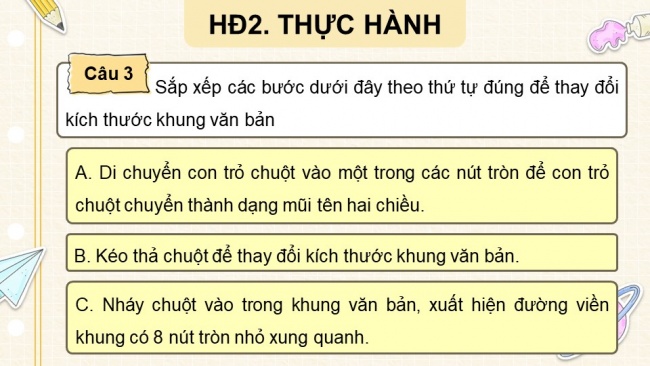 Soạn giáo án điện tử tin học 4 CTST Bài 10: Định dạng, tạo hiệu ứng cho trang chiếu