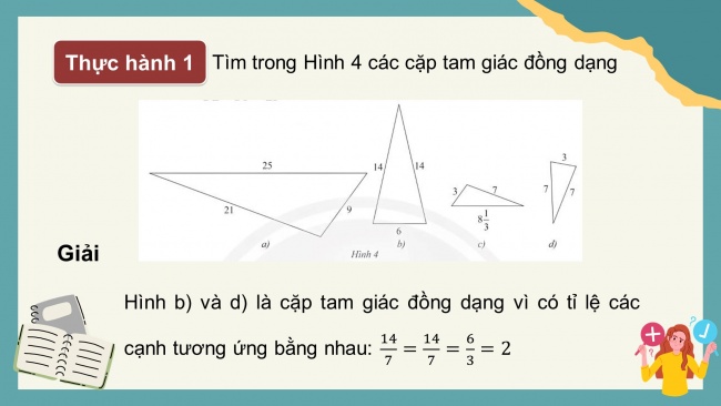 Soạn giáo án điện tử Toán 8 CTST Chương 8 Bài 2: Các trường hợp đồng dạng của hai tam giác