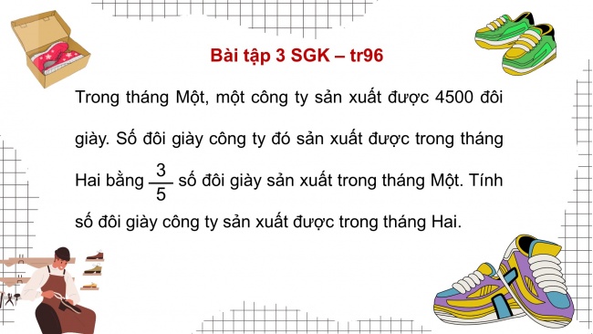 Soạn giáo án điện tử toán 4 KNTT Bài 65: Tìm phân số của một số