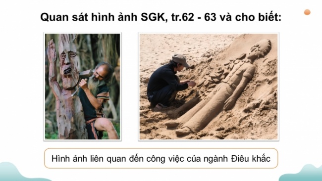 Soạn giáo án điện tử Mĩ thuật 8 KNTT Bài 15: Ngành, nghề liên quan đến mĩ thuật tạo hình