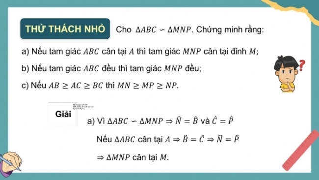 Soạn giáo án điện tử Toán 8 KNTT Bài 33: Hai tam giác đồng dạng