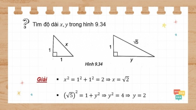 Soạn giáo án điện tử Toán 8 KNTT Bài 35: Định lí Pythagore và ứng dụng