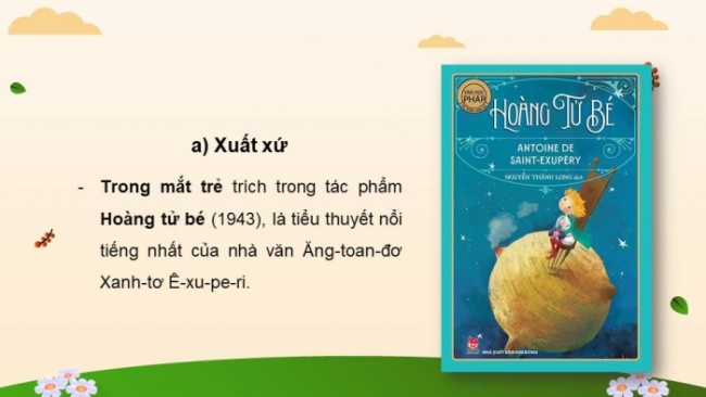 Soạn giáo án điện tử Ngữ văn 8 CD Bài 6 Đọc 2: Trong mắt trẻ