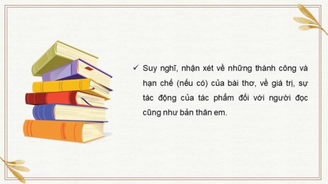 Soạn giáo án điện tử Ngữ văn 8 CD Bài 7 Viết: Phân tích một tác phẩm thơ