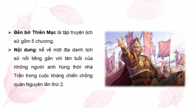 Soạn giáo án điện tử Ngữ văn 8 CD Bài 8 Đọc 3: Bên bờ Thiên Mạc