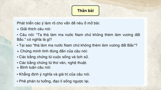 Soạn giáo án điện tử Ngữ văn 8 CD Bài 8 Nói và nghe: Nghe và tóm tắt nội dung thuyết trình về một nhân vật lịch sử hoặc tác phẩm văn học