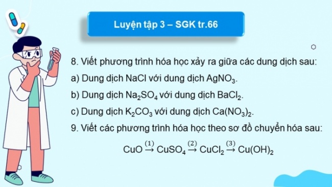 Soạn giáo án điện tử KHTN 8 CD Bài 12: Muối (P2)