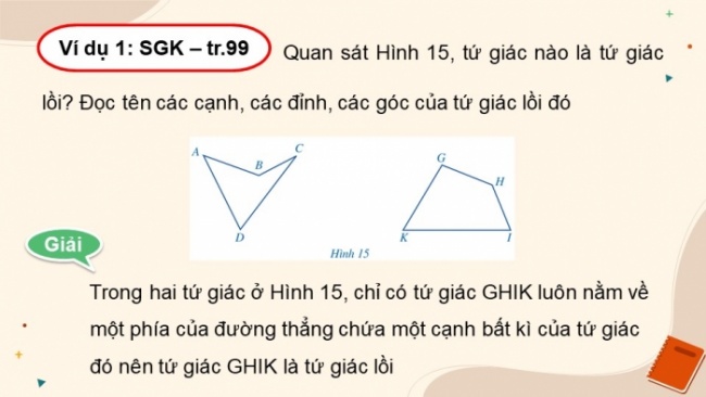 Soạn giáo án điện tử Toán 8 CD Chương 5 Bài 2: Tứ giác