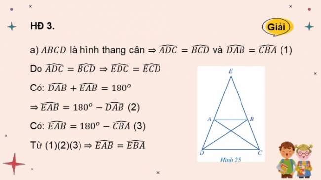 Soạn giáo án điện tử Toán 8 CD Chương 5 Bài 3: Hình thang cân