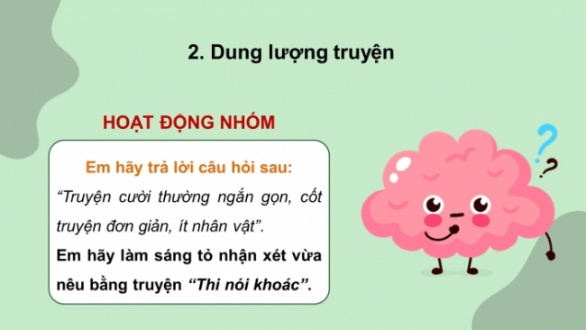 Soạn giáo án điện tử Ngữ văn 8 CD Bài 4 Đọc 4: Thi nói khoác