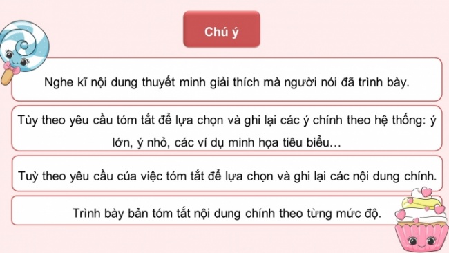 Soạn giáo án điện tử Ngữ văn 8 CD Bài 5 Nói và nghe: Nghe và tóm tắt nội dung thuyết trình về một vấn đề đặt ra trong tác phẩm văn học