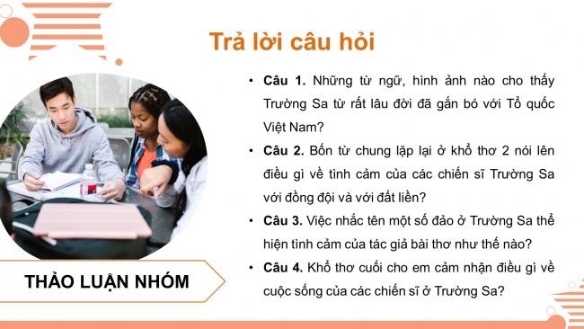 Soạn giáo án điện tử tiếng việt 4 cánh diều Bài 14 Đọc 4: Trường Sa