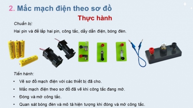 Soạn giáo án điện tử KHTN 8 CD Bài 21: Mạch điện