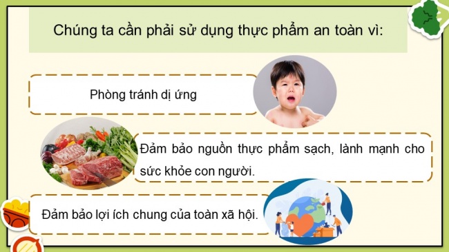 Soạn giáo án điện tử khoa học 4 cánh diều Bài 19: Thực phẩm an toàn