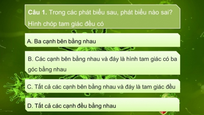 Soạn giáo án điện tử Toán 8 KNTT Bài: Luyện tập chung (chương 10 tr.121)