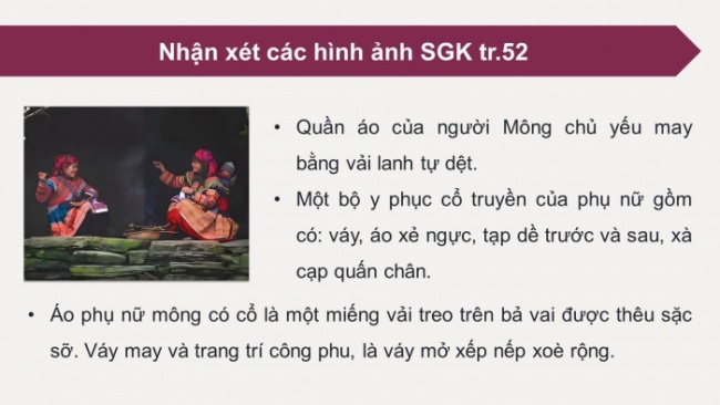 Soạn giáo án điện tử Mĩ thuật 8 CTST (bản 2) Bài 12: Thiết kế thời trang với hoa văn dân tộc