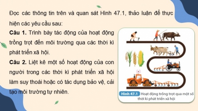 Soạn giáo án điện tử KHTN 8 KNTT Bài 47: Bảo vệ môi trường