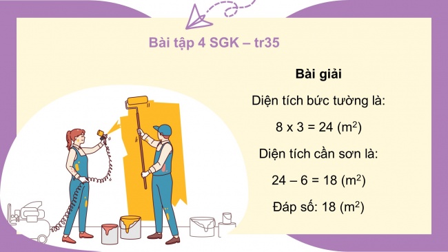 Soạn giáo án điện tử toán 4 cánh diều Bài 67: Mét vuông