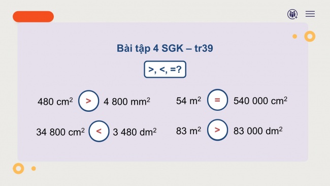 Soạn giáo án điện tử toán 4 cánh diều Bài 69: Mi-li-mét vuông