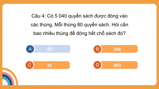 Soạn giáo án điện tử toán 4 CTST Bài 50: Chia hai số có tận cùng là chữ số 0