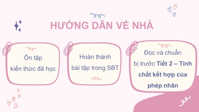 Soạn giáo án điện tử toán 4 KNTT Bài 40: Tính chất giao hoàn và kết hợp của phép nhân