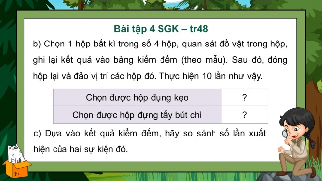 Soạn giáo án điện tử toán 4 KNTT Bài 52: Luyện tập chung