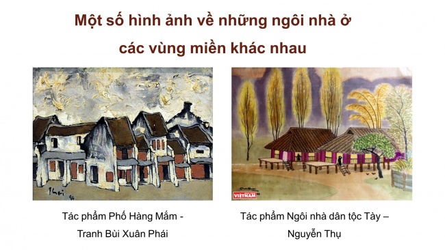 Soạn giáo án điện tử mĩ thuật 4 cánh diều Bài 9: Những mái nhà thân quen