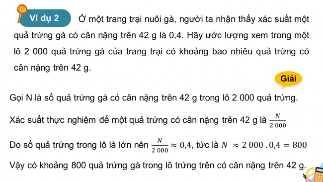 Soạn giáo án điện tử Toán 8 CTST Chương 9 Bài 2: Xác suất lí thuyết và xác suất thực nghiệm