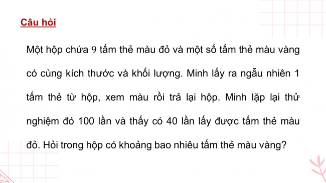 Soạn giáo án điện tử Toán 8 CTST: Bài tập cuối chương 9