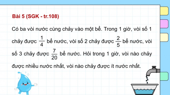 Soạn giáo án điện tử toán 4 KNTT Bài 69: Ôn tập phân số