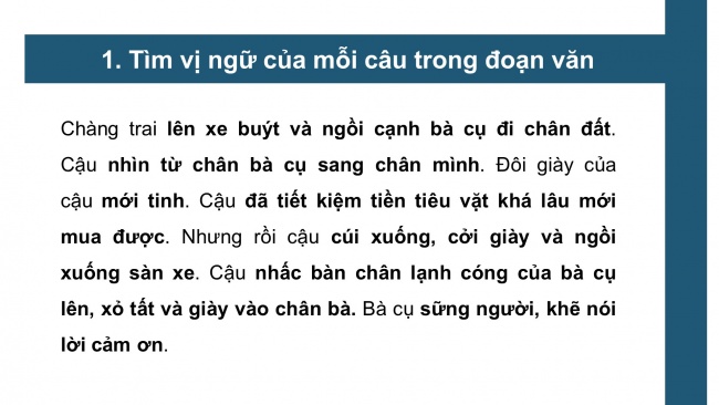 Soạn giáo án điện tử tiếng việt 4 cánh diều Bài 11 Luyện từ và câu 2: Vị ngữ