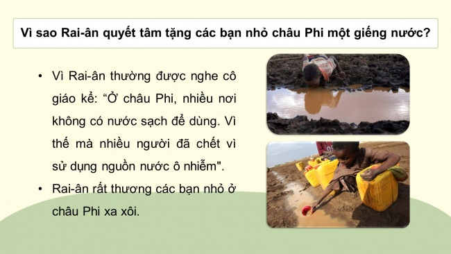 Soạn giáo án điện tử tiếng việt 4 cánh diều Bài 11 Nói và nghe 1: Kể chuyện Giếng nước của Rai-ân