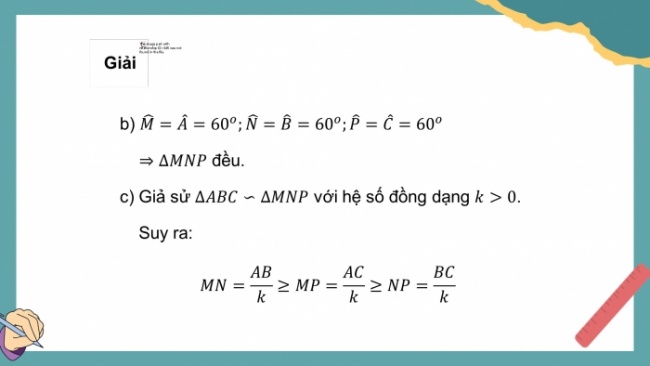 Soạn giáo án điện tử Toán 8 KNTT Bài 33: Hai tam giác đồng dạng