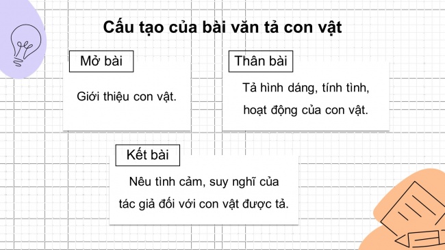 Soạn giáo án điện tử tiếng việt 4 cánh diều Bài 12 Viết 1: Tả con vật