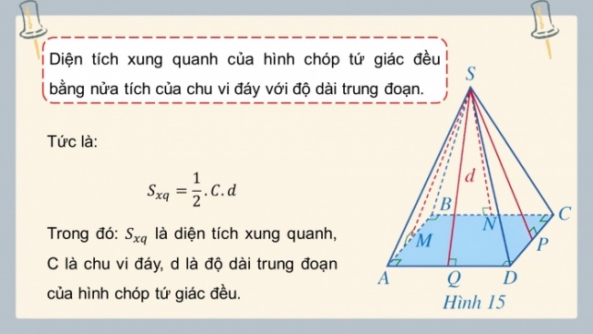 Soạn giáo án điện tử Toán 8 CD Chương 4 Bài 2: Hình chóp tứ giác đều